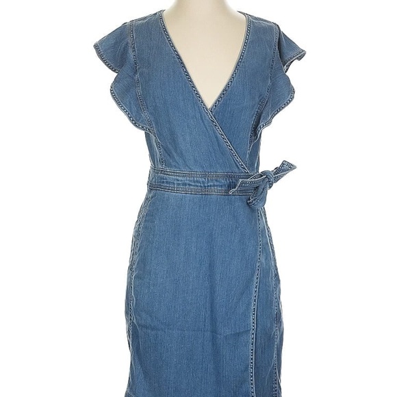 White House Black Market denim mini dress - Picture 1 of 1